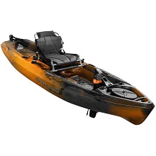 orange and black kayak