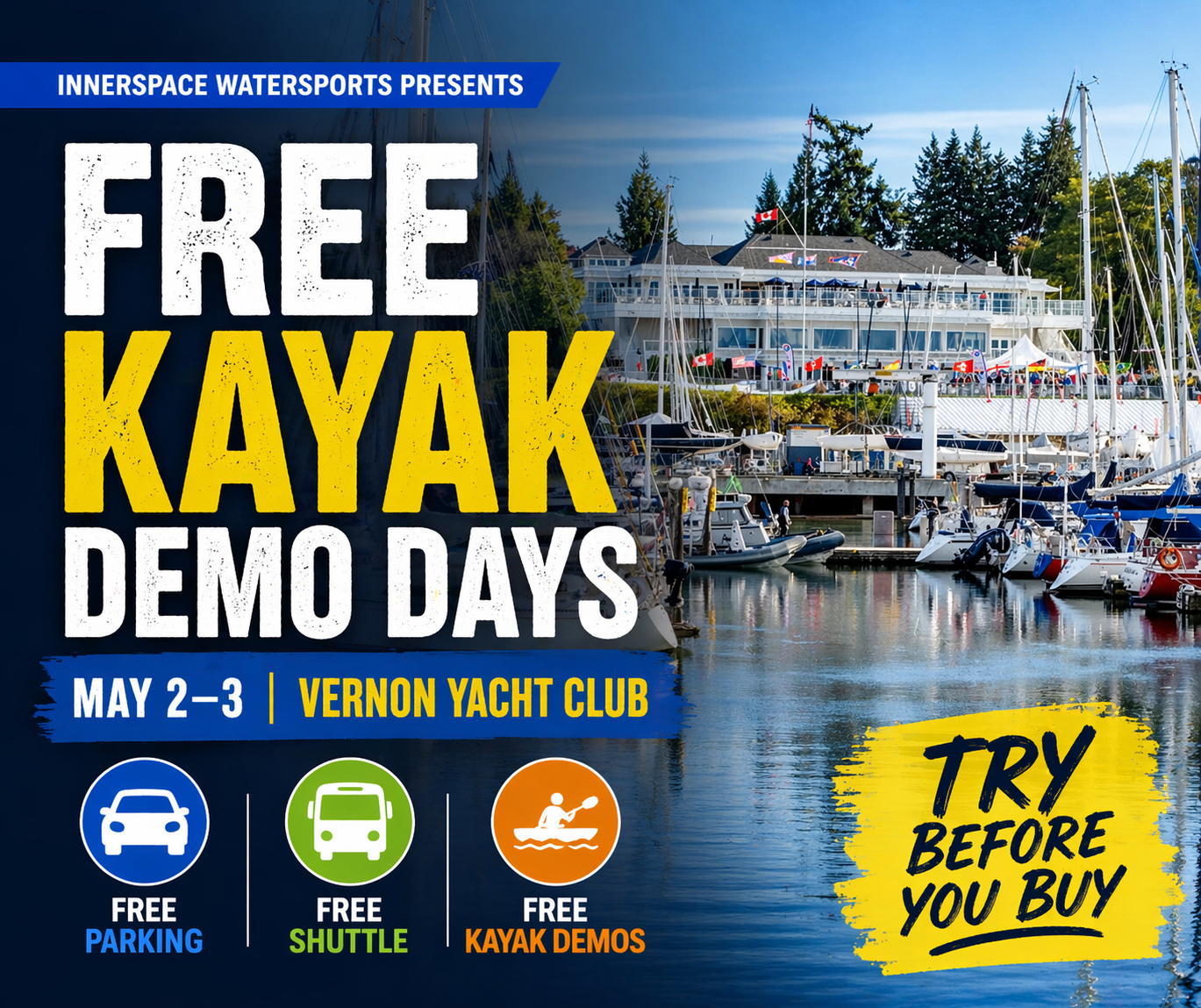 Yacht club kayak demo