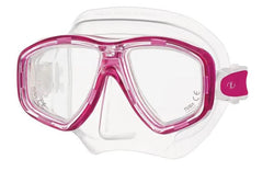 clear and pink goggles