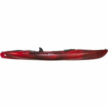 red and black kayak