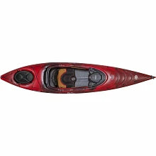 black and red kayak