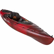 black and red kayak