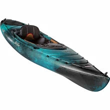 black and green kayak