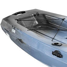 blue kayak back
