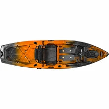 kayak above view orange