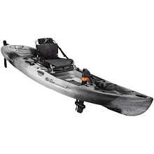 white and black sportsmans kayak