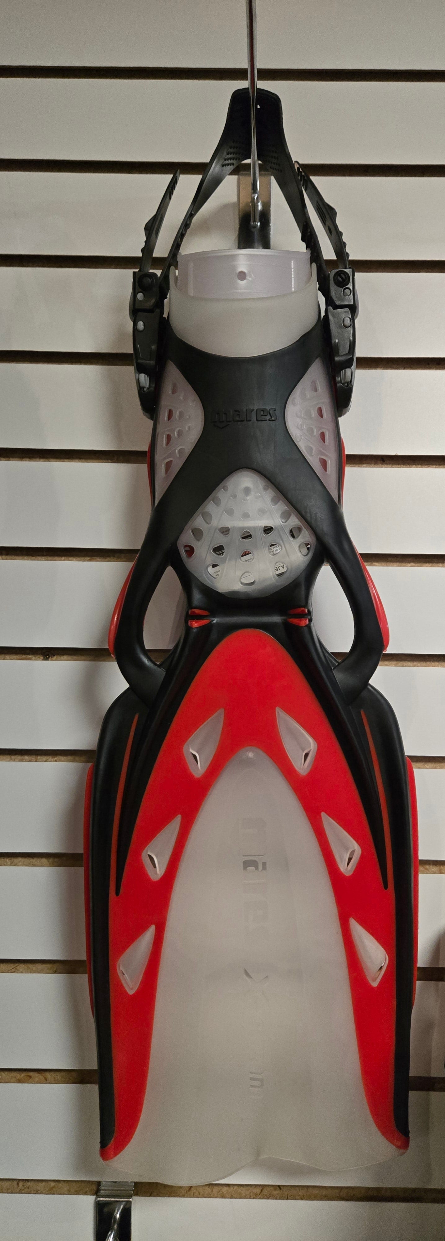 clear and black fins