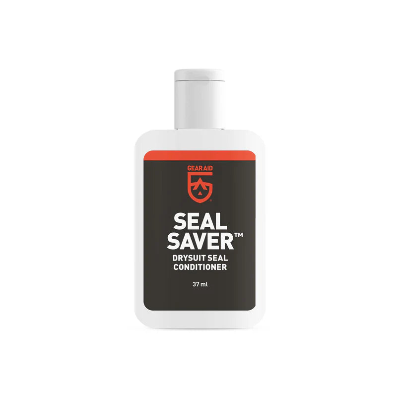 Bottle of Seal Saver drysuit seal conditioner on a white background