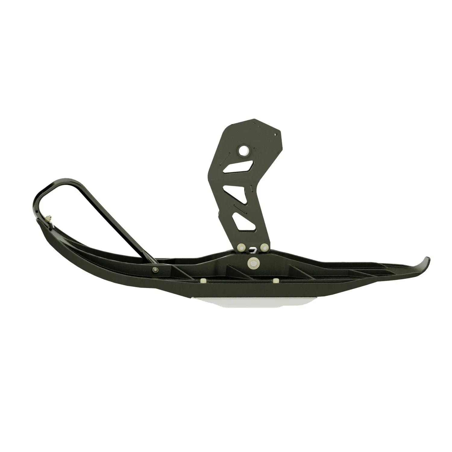 Black snowshoe on a white background