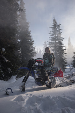 snowbike shot