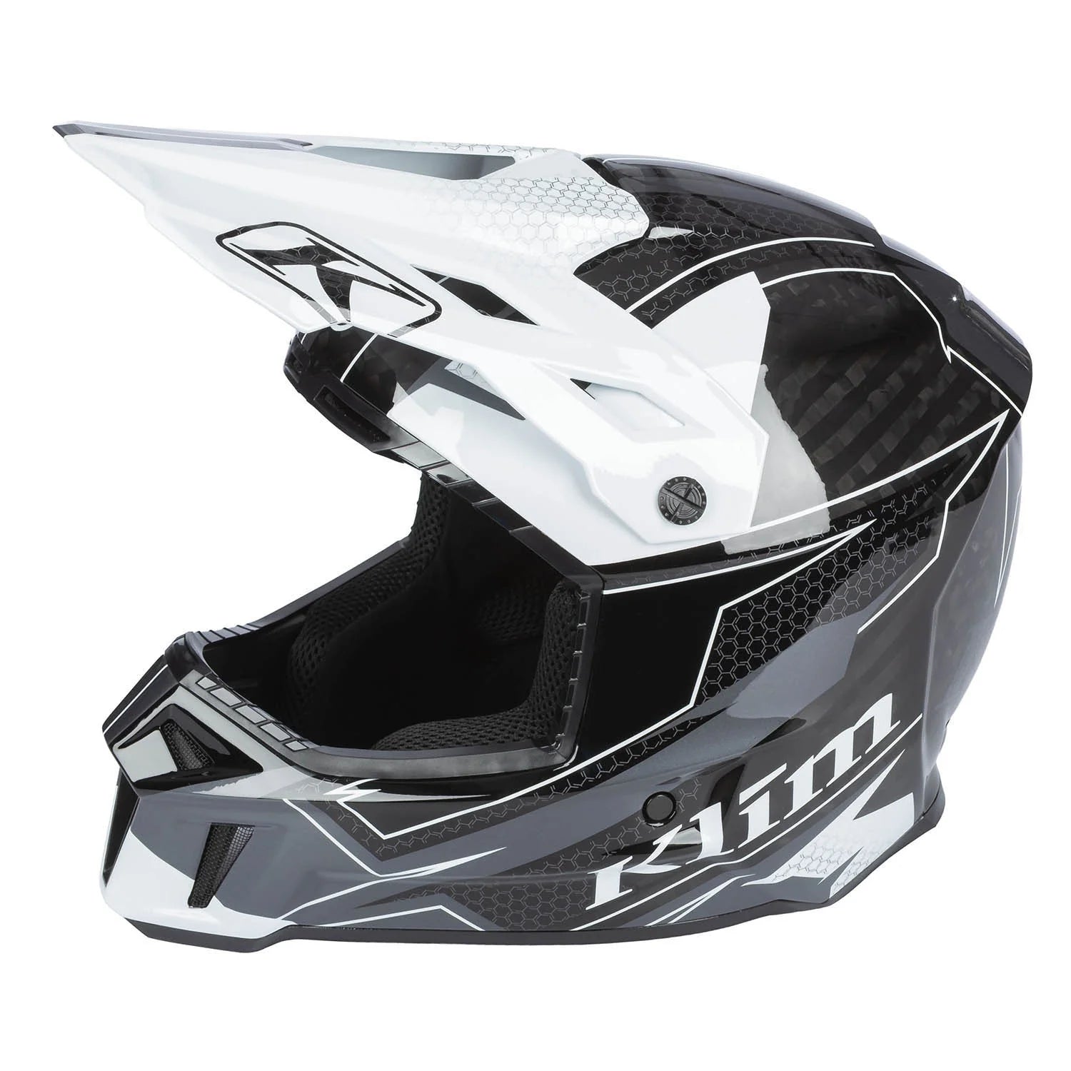 Klim - F3 Carbon Helmet ECE  Velocity Black - White