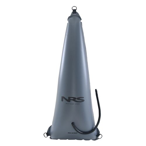 Gray inflatable raft with NRS logo on a white background