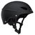 Black helmet on a white background