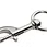 Close-up of a horse bit with metal bridle