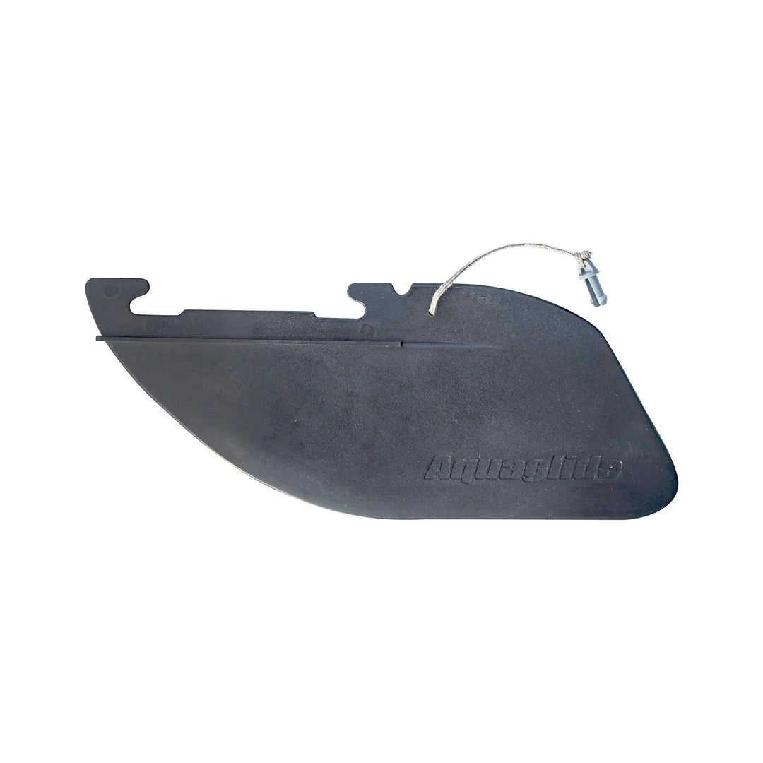 Black brake pad with a brand logo on a white background