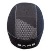 Black and gray textured object, possibly a product packaging or sample