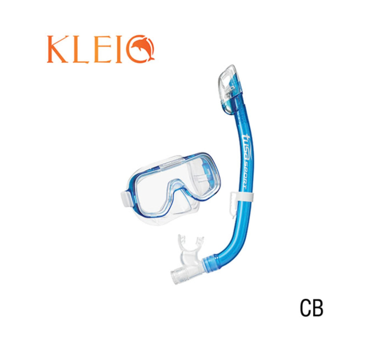 Klei blue snorkel and mask