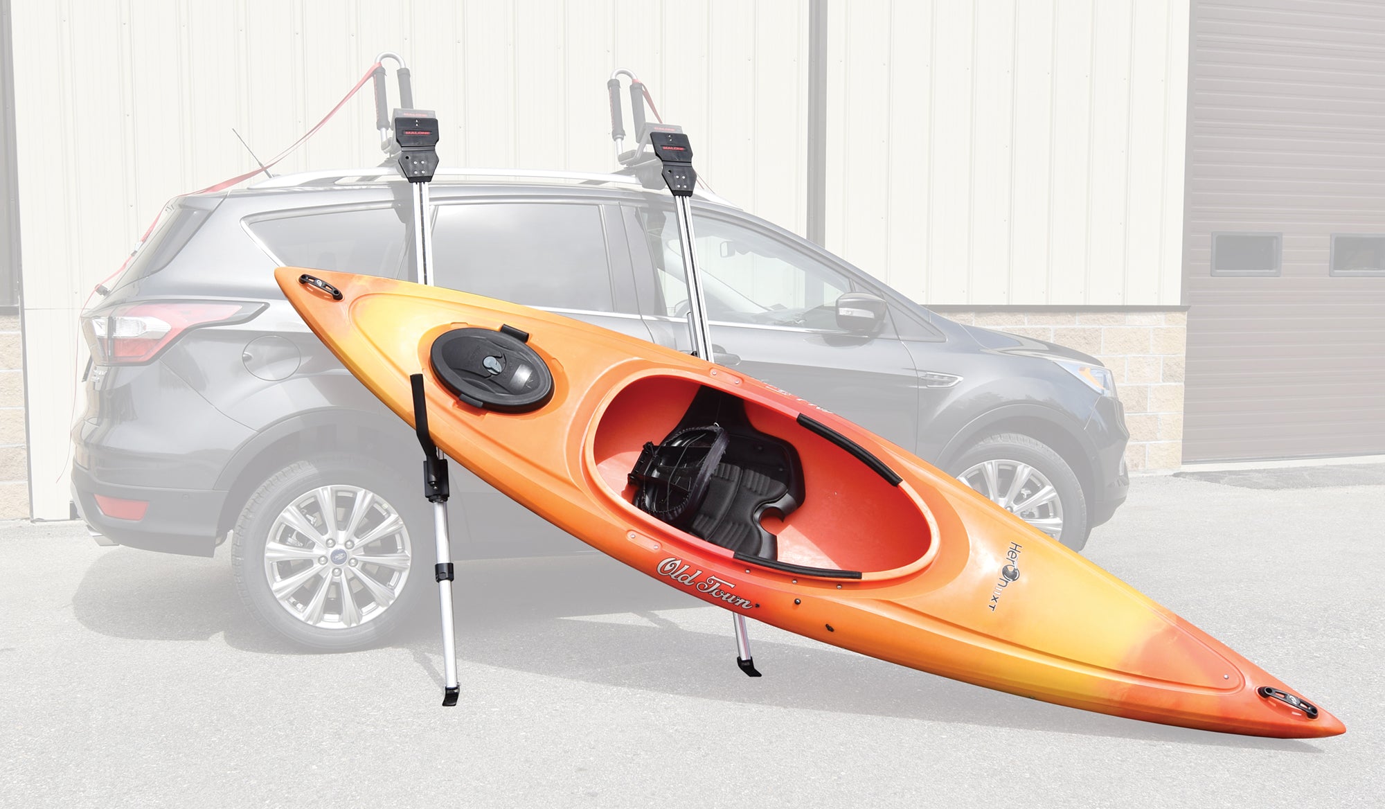 orange kayak