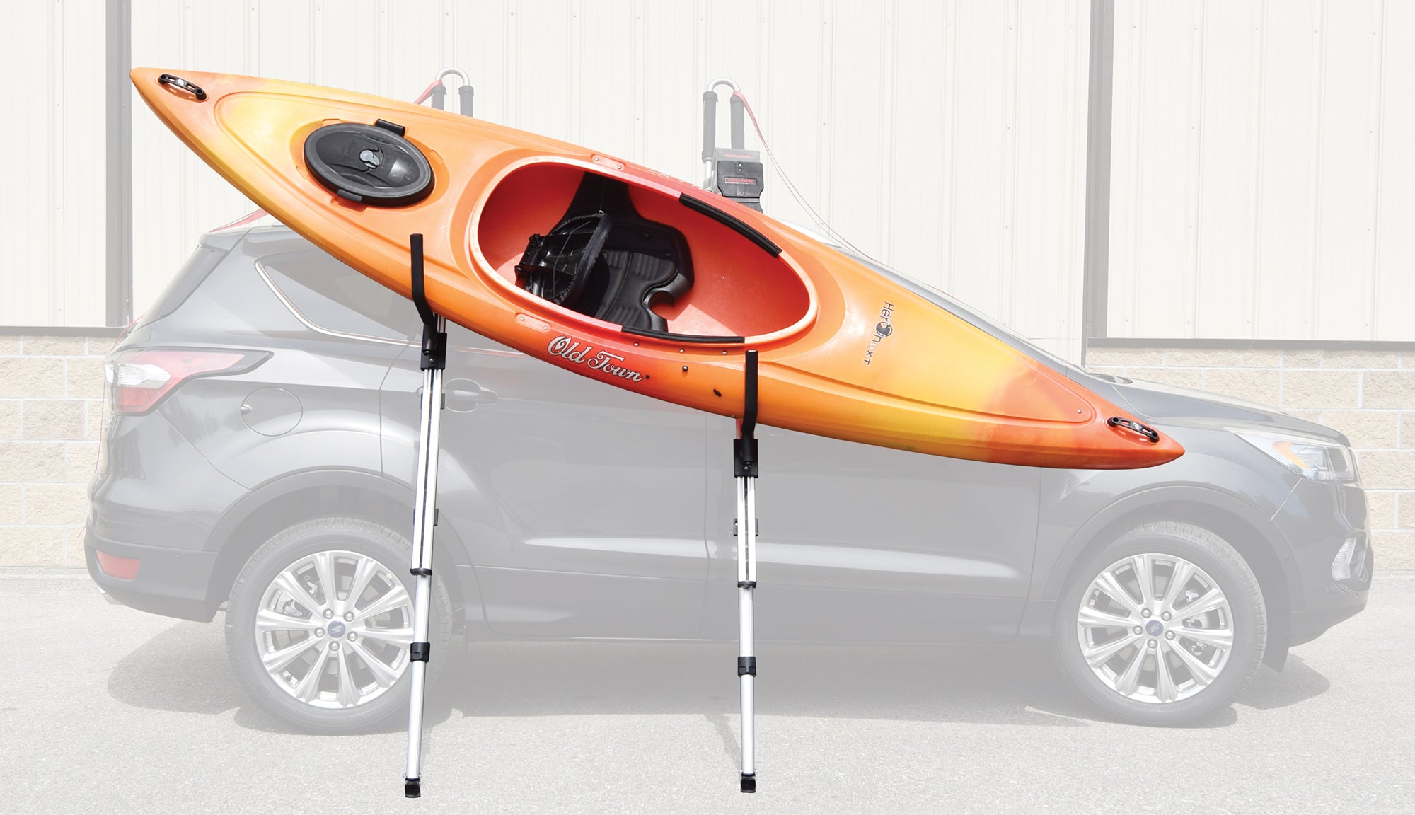 orange kayak