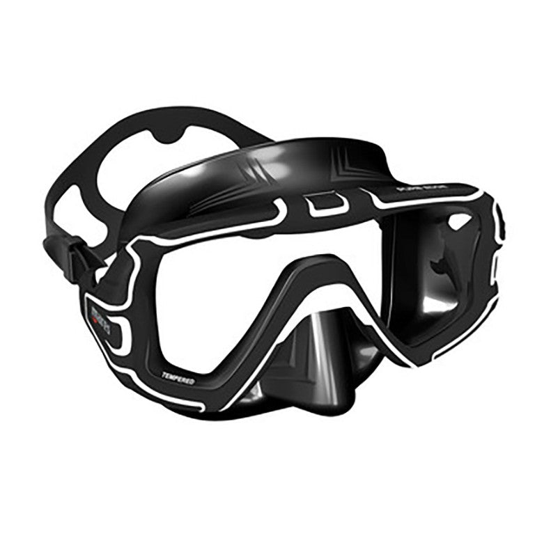 white and black goggles