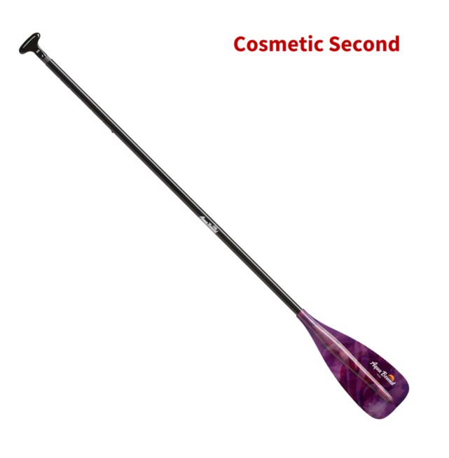Purple and black paddle with brand logo on a white background, labeled 'Cosmetic Second'.
