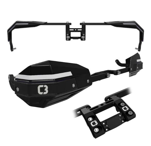 C3 PowerSports - FORCEFIELD NXT Wrap-Around Handguards Complete - Okanagan Snowbikes