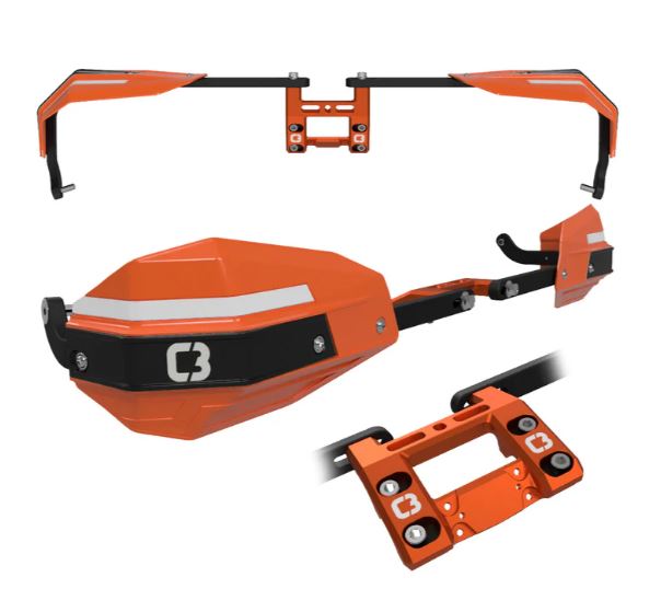 C3 PowerSports - FORCEFIELD NXT Wrap-Around Handguards Complete - Okanagan Snowbikes
