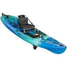 blue fishing kayak