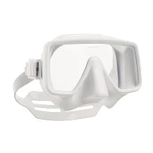 White frameless diving mask