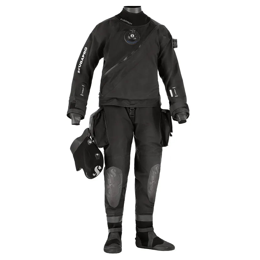 Black diving suit with Shimano branding on a white background