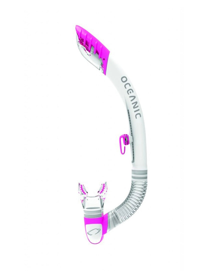 oceanic white and pink snorkel