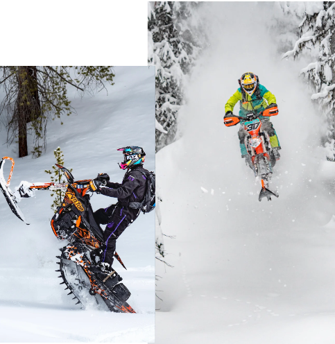 mtn.top snowbikers