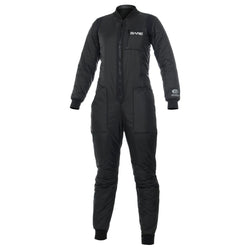 Black racing suit with 'Bare' branding on a white background