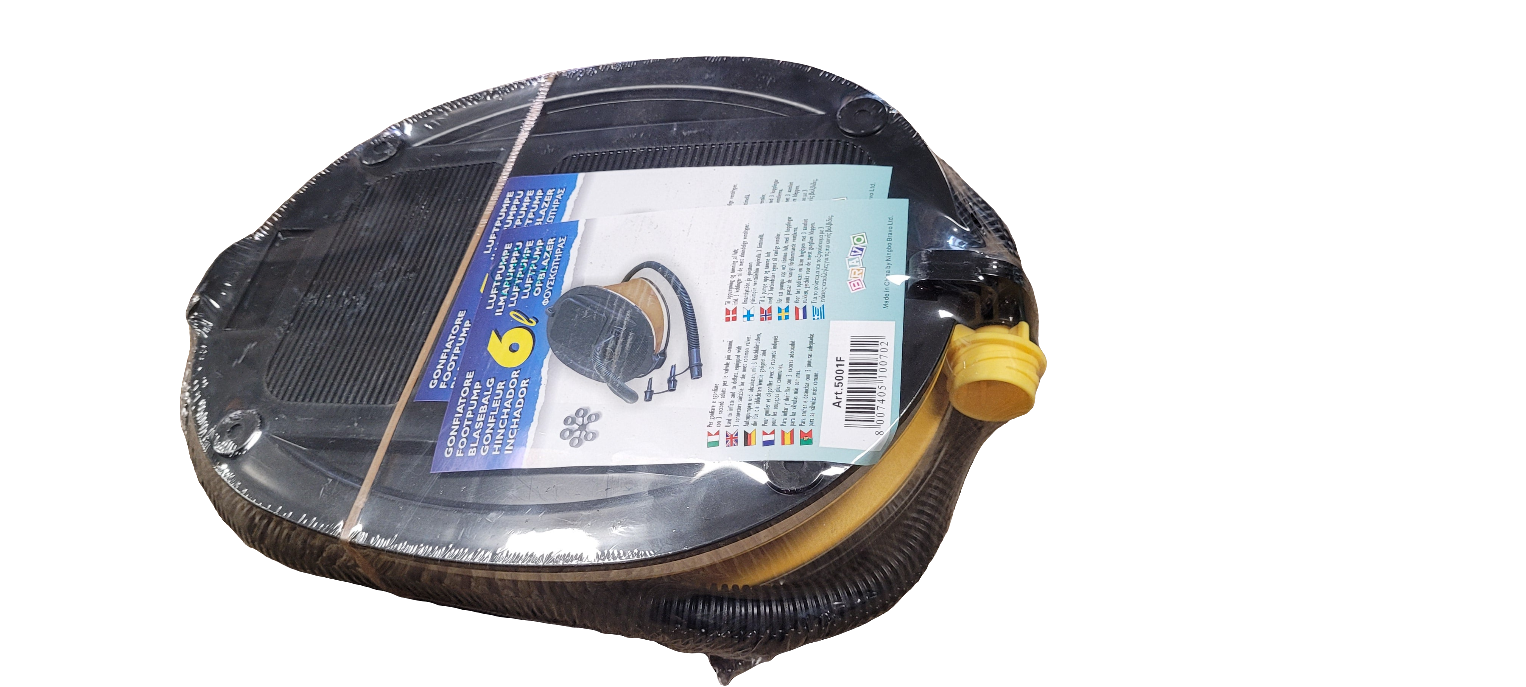 Car air filter with packaging on a white background