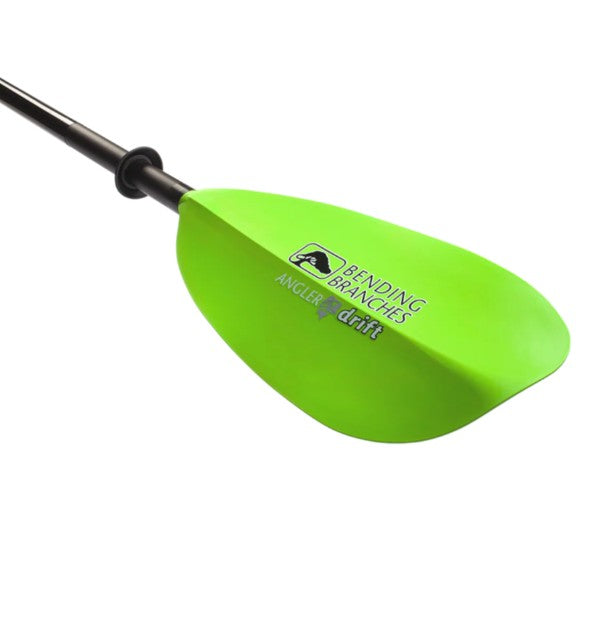 green paddle on face