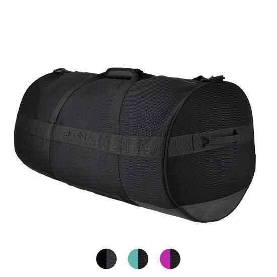 Black duffle bag