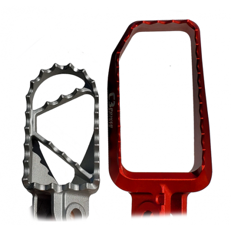 C3 powersports snowbike peddle comparison red