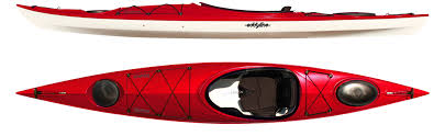 Red kayak eddyline top