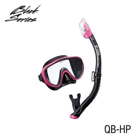 black series pink mask and snorkel