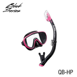 black series pink mask and snorkel