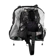 Scuba diving BCD (Buoyancy Control Device) on a white background