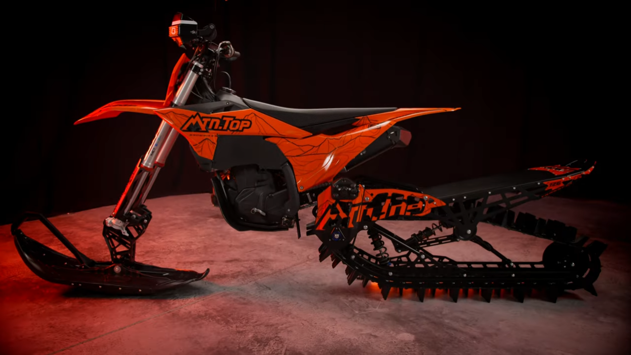mtn.top black and red snowbike