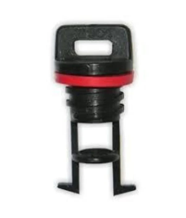 Black and red tool on a white background