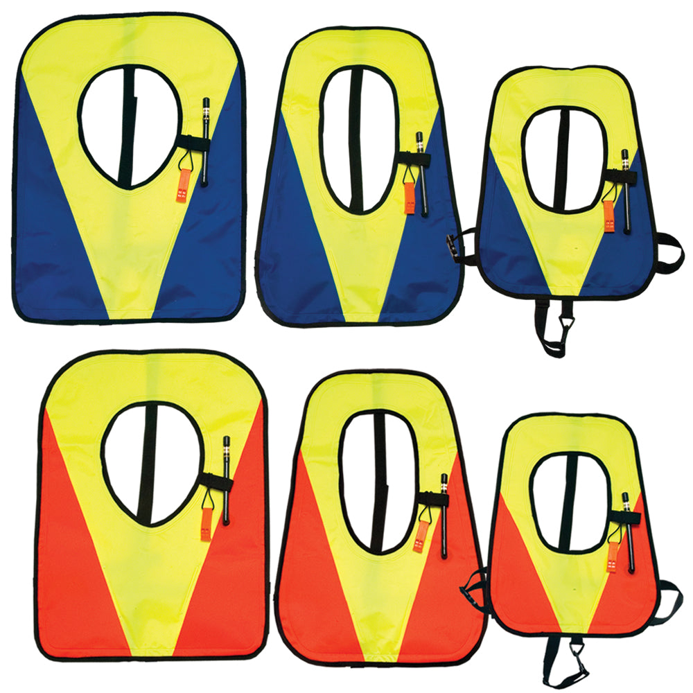 Set of six colorful life vests on a white background