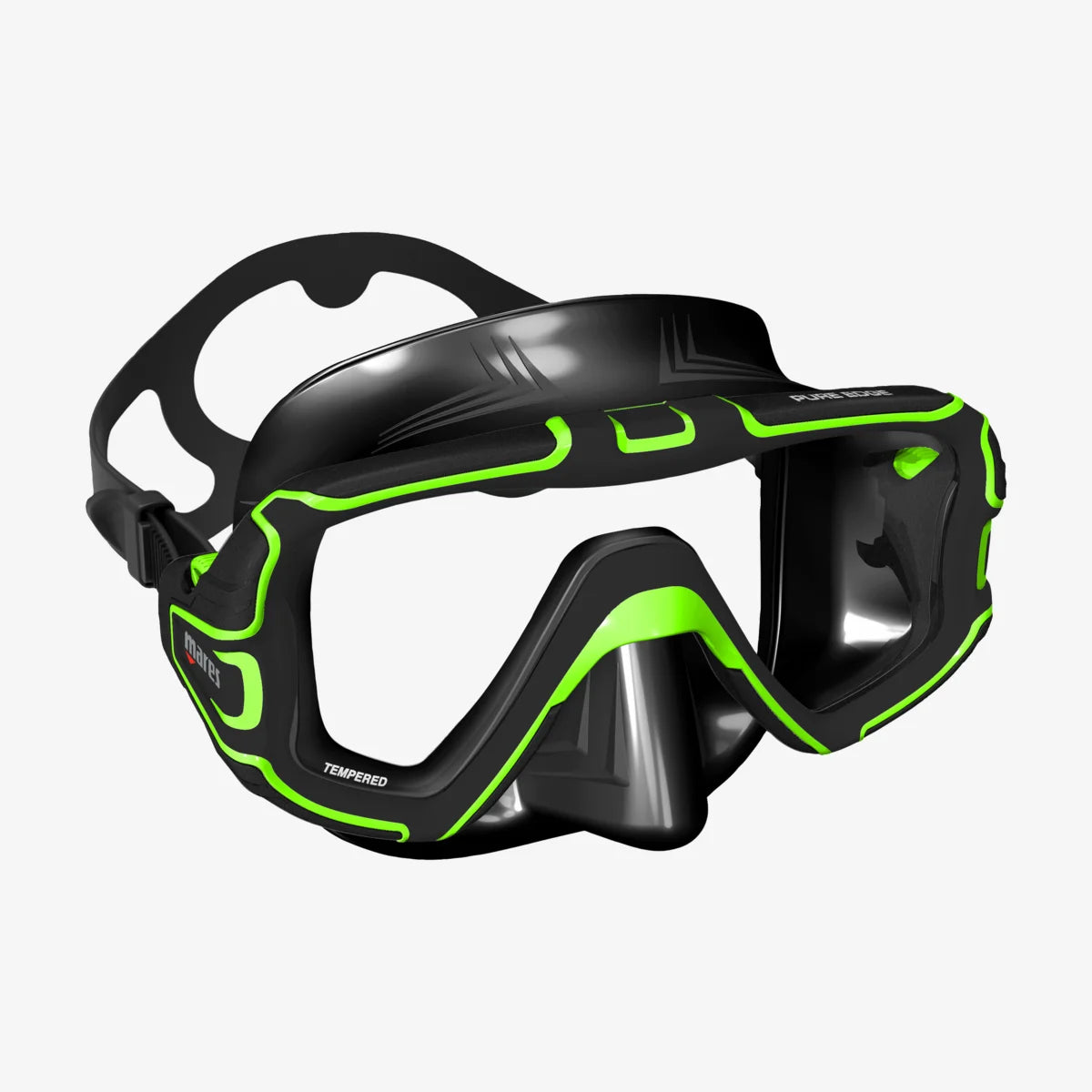 black and green mask