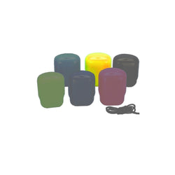 Yellow plastic cap