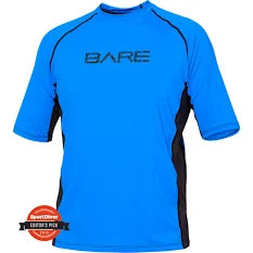 bare blue t shirt