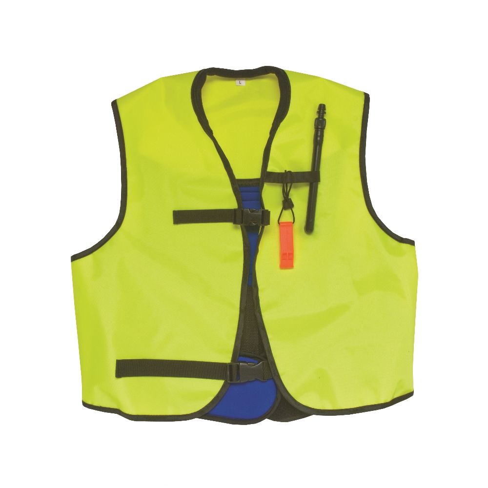 yellow safety vest