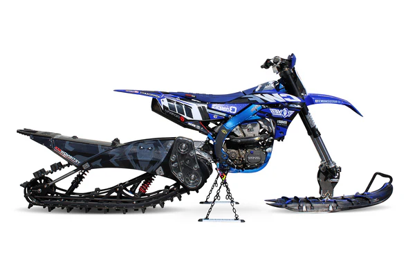 snowbike blue body kit