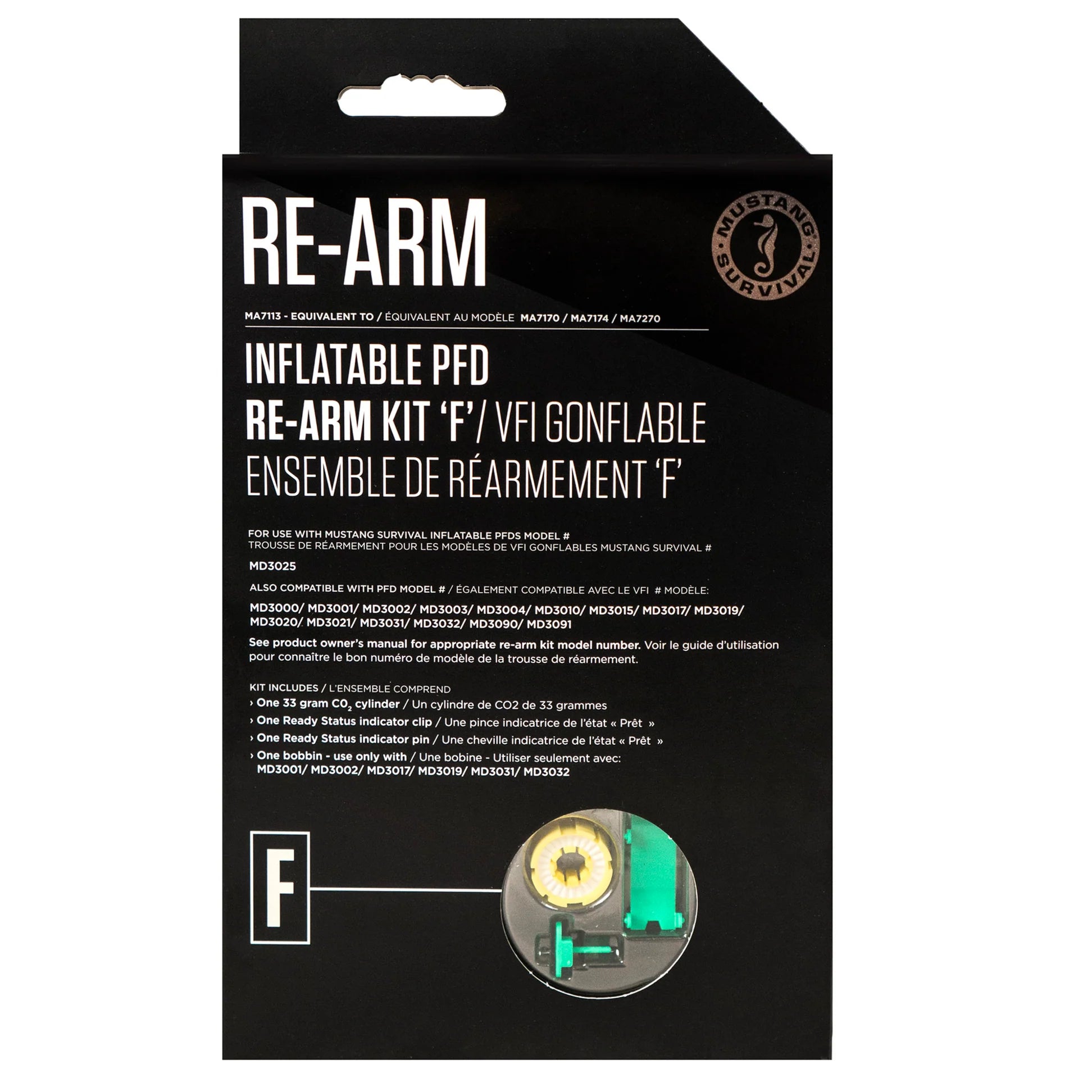 re-arm inflatable pfd